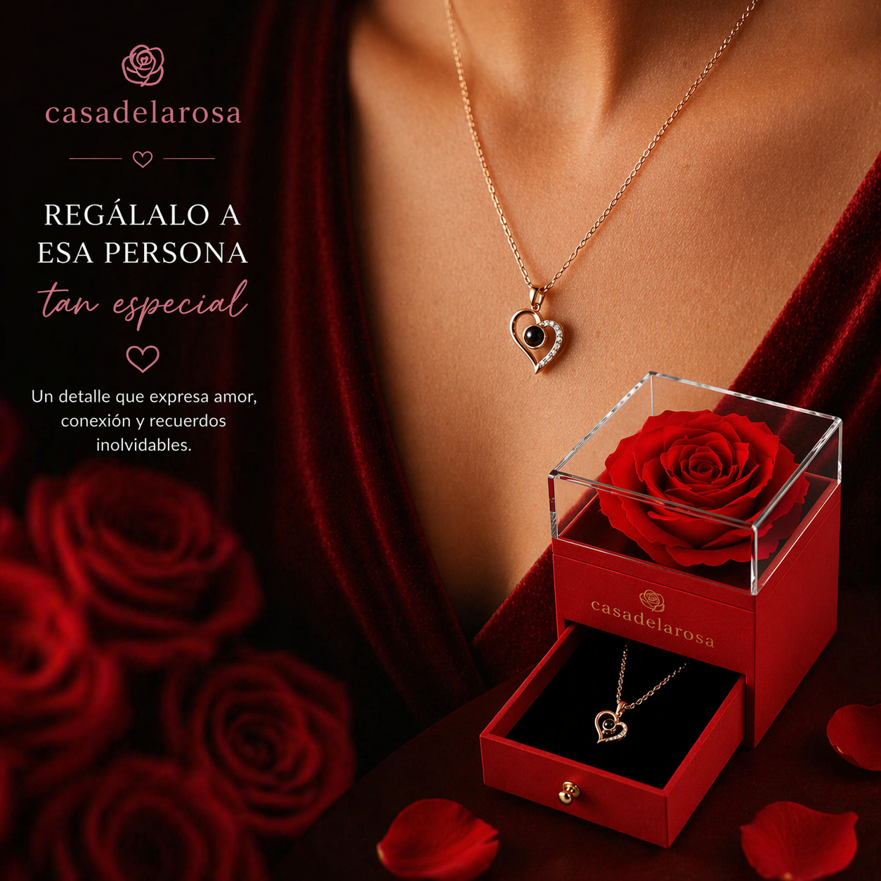 Rosa Preservada (Caja de Regalo Flor)
