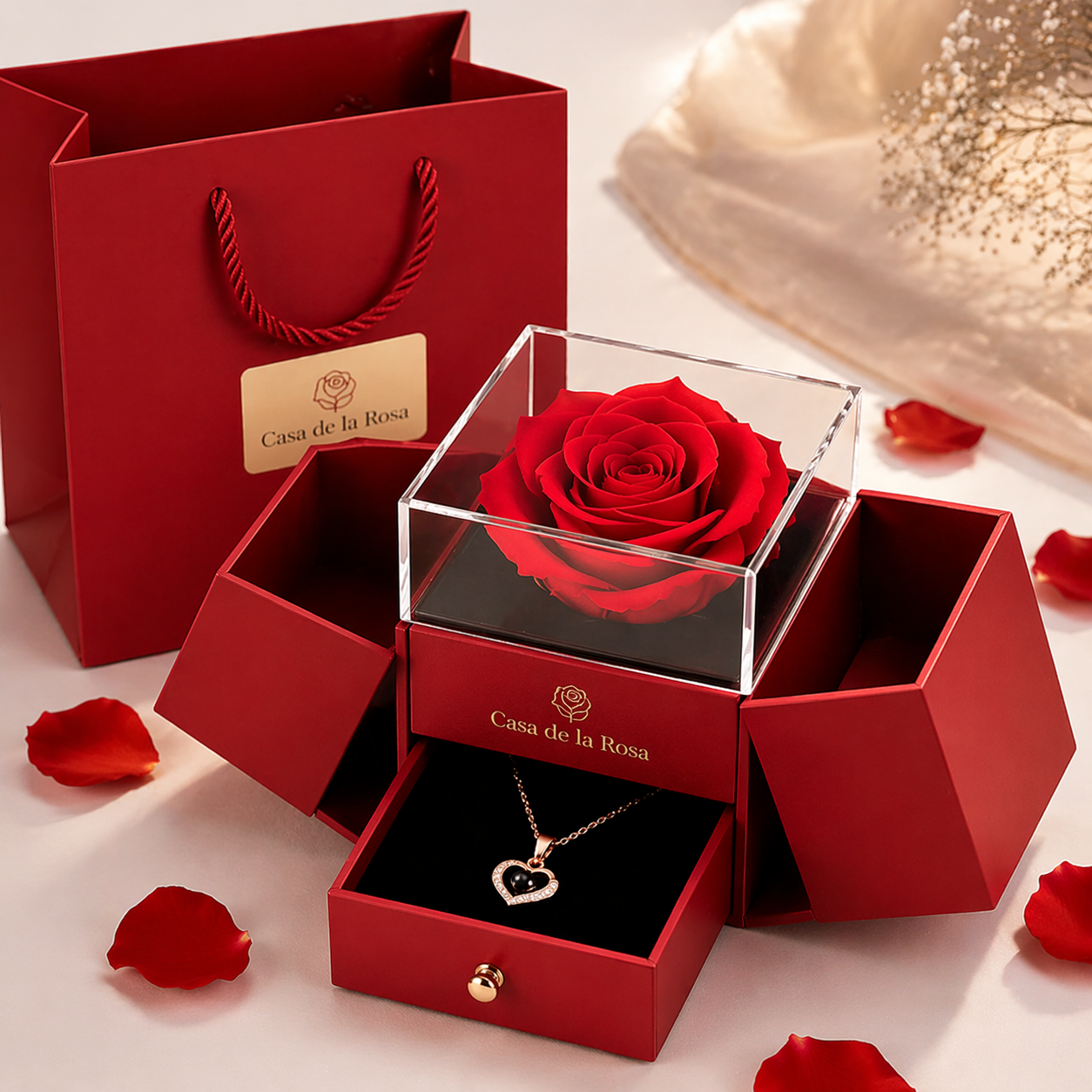 Rosa Preservada (Caja de Regalo Flor)